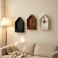 Boîte de rangement murale vintage en bois, porte-clés, boîte de rangement pour courrier, petit étagère de rangement, artisanat en bois