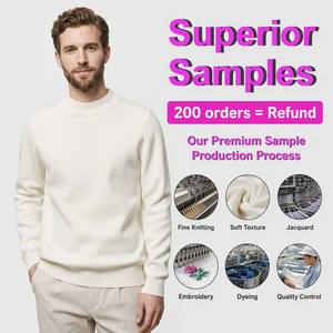 FNJIA Men Solid <strong>Mock</strong> Neck Knit Sweater Slim Fit Long Sleeve 100% Cotton Winter Soft Fabric Basic Casual Business Pullover <strong>Jumper</strong> - Product Image 1