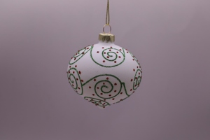 Décoration de <span class=keywords><strong>globe</strong></span> en <span class=keywords><strong>verre</strong></span> pour sapin de Noël avec flocons de neige 8 cm pour sapin de Noël artificiel - Product Image 2