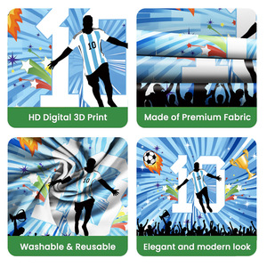 Platos Desechables Azules NO.10 para Decoración <span class=keywords><strong>de</strong></span> Fiestas <span class=keywords><strong>de</strong></span> Fútbol, Artículos para Fiestas <span class=keywords><strong>de</strong></span> la Copa <span class=keywords><strong>Mundial</strong></span> 2026 - Product Image 2
