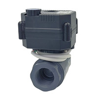 Vanne à bille motorisée électrique en PVC UPVC 1/4\" 1/2\" 3/4\" 1\" DN8 DN15 DN20 DN25 Retour automatique Sécurité 12-24VDC 110-230V AC