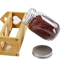Bocaux de conserve en verre 4oz 8oz 16oz 25oz 32oz à large bouche, couvercles de bocaux en verre personnalisés pour gelée de miel