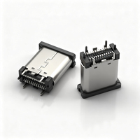Conector de Interfaz USB Tipo C de Grado Industrial para Montaje Superficial en PCB de Automatización y Hardware de IA