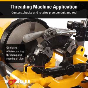 Filettatrice Elettrica <span class=keywords><strong>Professionale</strong></span> HongLi SQ80A per Tubi 12-80mm, Motore a Induzione 1100W, Certificazione CE, Funzionamento Silenzioso, BSPT/NPT - Product Image 4