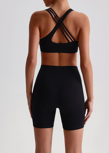 Nuovo Design Cross Back sport reggiseno lifting <span class=keywords><strong>pantaloncini</strong></span> da corsa 2 pezzi Set di abbigliamento sportivo Set di Yoga Activewear - Product Image 6