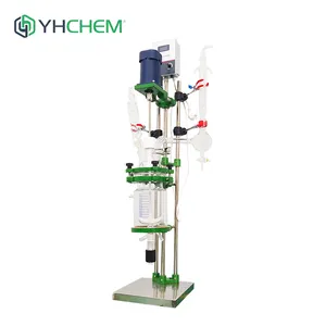 Yhchem nhiệt độ cao phòng thí nghiệm khuấy hóa chất vỏ bọc kính lò phản ứng