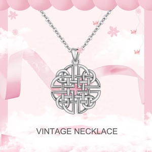 925 mujeres de plata esterlina amor argelino celta irlandés nudo COLLAR COLGANTE - Product Image 4