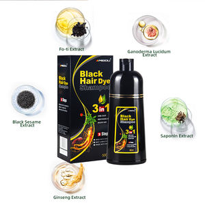 Tinte permanente para el cabello negro de la marca Meidu, a base de hierbas naturales, para cubrir las canas. - Product Image 3