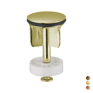 Tapón de drenaje de latón de 1 1/4 pulgadas con acabado bronceado para desagües de fregadero - Product Image 1