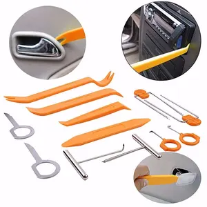 Hoge Kwaliteit Deur Vergrendeling Tool 12 Stks/set Autoradio Audio Deur Clip Panel Verwijdering Kits Voor Auto Deuk Reparatie