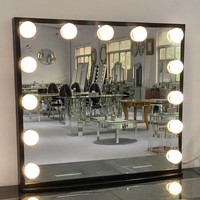 Table de Maquillage Moderne en Bois avec Miroir LED, Tiroirs de Rangement, Convertible et Durable – Vente en Gros