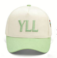 Gorra de Béisbol Personalizada OEM con Bordado, Gorras Curvas Ajustables de Dos Tonos para Hombre