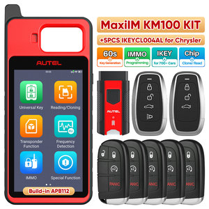 Autel MaxiIM KM100 Kit 5 Pcs IKYCL004AL For Chrysler KM100X Car Key IKEY Programming Altar KM 100 X OBD2 Scanner Diagnostic Tool