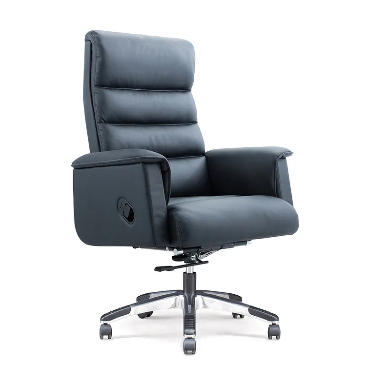 Factory price high back executive boss PU office furniture adjustable leather swivel chair