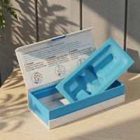 Boîte d'emballage personnalisée avec logo imprimé pour aligneurs dentaires, emballage magnétique pour aligneurs orthodontiques, boîte avec couvercle et base