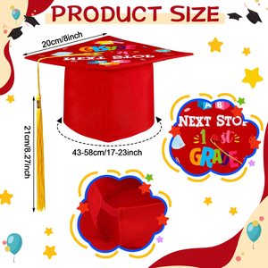 Gorros <span class=keywords><strong>de</strong></span> <span class=keywords><strong>Graduación</strong></span> Preescolar al por Mayor con Pegatinas y Estampado 2024 con Borla <span class=keywords><strong>para</strong></span> Estudiantes Personalizados, Tejidos en 100% Poliéster - Product Image 6