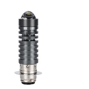 Phare de moto LED transfrontalier le plus vendu, type « Fish Eye » et « Small Steel Cannon » P15D H6, bicolore jaune et blanc, électrique - Product Image 5