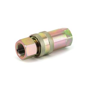 Kopling Selang Hidrolik Krom Heksavalen ISO7241-a Double Shut-off 1/4 Inci - Product Image 2