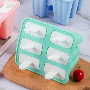 แม่พิมพ์ไอศกรีมซิลิโคนเกรดอาหาร ปลอดสาร BPA แบบ 6 ช่อง พร้อมโลโก้สั่งทำและบรรจุภัณฑ์ฉลากส่วนตัว - Product Image 2