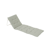 Chaise de plage Oxford pliable et portable pour l'extérieur, avec dossier réglable, antidérapante, résistante à l'humidité, design métallique moderne