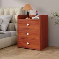Ensemble de table de chevet et armoire de luxe en bois, moderne, gris et blanc, pour chambre à coucher et hôtel