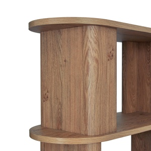 Estantería para Libros de Diseño Nórdico Simple, Estantería Geométrica de Madera Maciza Independiente para Decoración del Hogar, Librería para Sala de Estar - Product Image 6