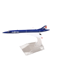 Model Pesawat Diecast Logam Air France Concorde 16cm Skala 1/400, Hadiah Koleksi Ulang Tahun