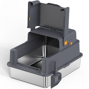 Youbetter Grande Litière Ronde Inodore pour Chat, 20L d'Espace Intérieur, Facile à Nettoyer, Toilette en Plastique Fermée avec Couvercle et Porte, 1kg - Product Image 4