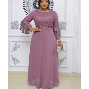 <span class=keywords><strong>Robe</strong></span> de tempérament <span class=keywords><strong>en</strong></span> mousseline de soie pour femmes africaines, européennes et américaines, surdimensionnée, <span class=keywords><strong>en</strong></span> <span class=keywords><strong>dentelle</strong></span> et industrie lourde - Product Image 5
