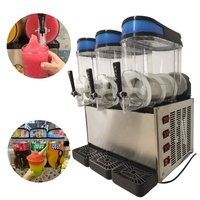 1/2/3 Réservoir Distributeur de Boisson Commercial Automatique Machine à Crème Glacée Flocon de Neige Flocon de Neige Glace Slushy Smoothie Faisant la Machine