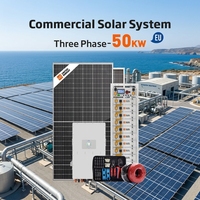 Sistema Solar Híbrido de 50kW 100kWh con Batería de Litio e Inversor para Casas de Campo y Áreas Remotas