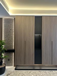 ตู้เสื้อผ้าไม้สั่งทำทันสมัย ระบบตู้เสื้อผ้าแบบกำหนดเอง ออกแบบฟรี เฟอร์นิเจอร์ห้องนอน ตู้เก็บของสำหรับเสื้อผ้า - Product Image 2