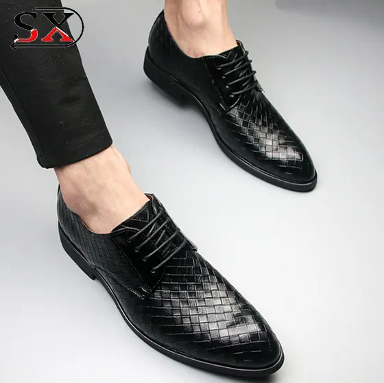 new design british style leather mens fashion business shoe men dress pointed toe shoes