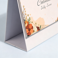 Calendriers de bureau exquis avec logo personnalisé, certifiés FSC, planificateur multifonctionnel, calendriers de table pour le bureau