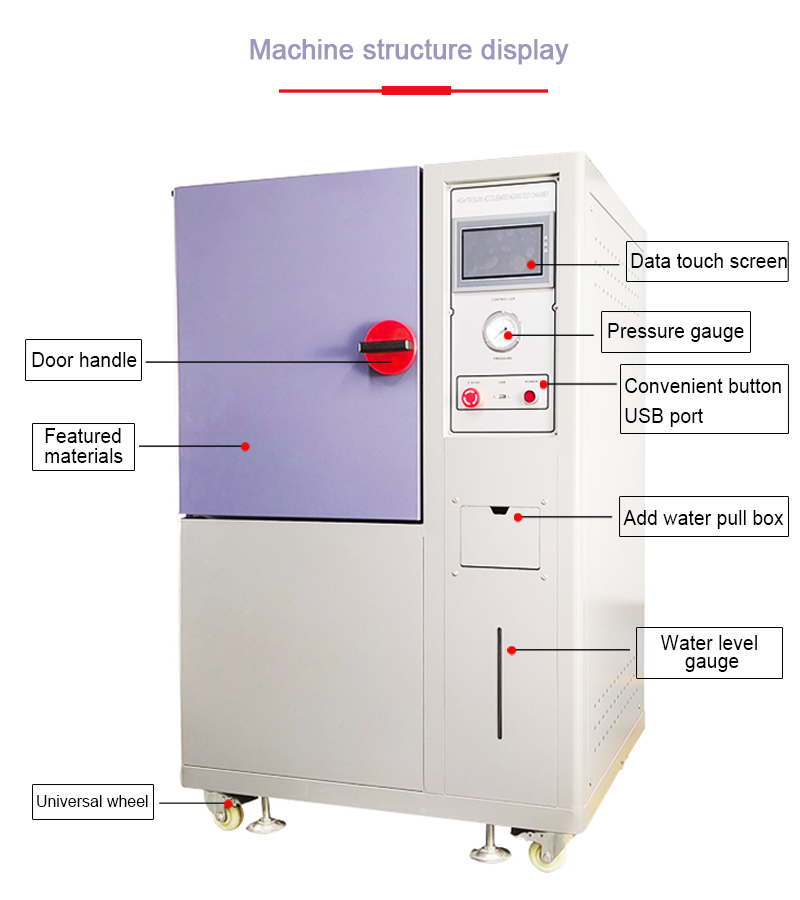 Highly Accelerated Pressure Aging Test Machine PCT Test Chamber For IC Semiconductors