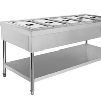 RUITAI Chauffe-plats à buffet en acier inoxydable pour traiteur commercial Bain Marie Équipement pour réchauffer et conserver les aliments