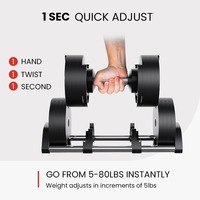 HUISHENG Équipement de fitness Ensemble d'haltères réglables Poids libres Lifting Musculation Gym Exercise