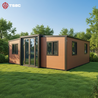 Maison préfabriquée économique en conteneur extensible 20 pieds 40 pieds avec salle de bain, unité d'habitation autonome préfabriquée, maison portable, Casa Portable