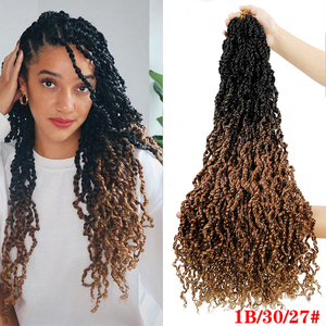 Majesty-Extensión de cabello trenzado sintético para mujer, pelo largo de 28 pulgadas, con pelo rizado de pasión, de ganchillo - Product Image 1