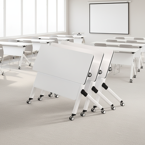 Table de conférence pliable réglable, bureau modulaire pour salle de <span class=keywords><strong>réunion</strong></span>, sessions de formation, gain de place, usage commercial - Product Image 1