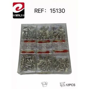 Kit per la creazione di gioielli con perline MNJ, 12 pezzi assortiti di perline e accessori in metallo per lavori artigianali e progetti fai-da-te - Product Image 1