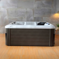 Nouvelle conception de spa extérieur pour 5 personnes avec jets d'air et contrôle Balboa - Acrylique écologique pour villa et salle de sport