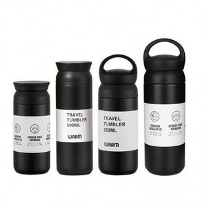 Bouteille d'eau en verre à double paroi de 350 ml avec infuseur à thé, pour boire directement et adaptée aux voyages, compatible eau bouillante - Product Image 1