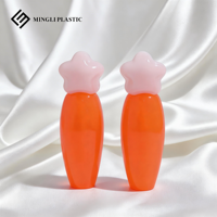 Emballages cosmétiques en plastique ABS pour gloss à lèvres liquide cylindrique avec bouchon à vis personnalisé, impression UV/sérigraphie