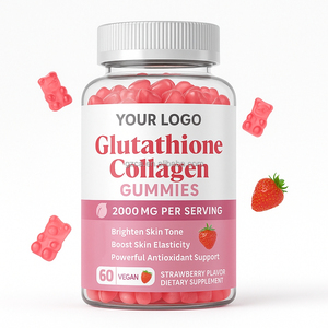 Glutathion huidverlichtende gummies, glutathion collageen supplementen, collageen L-glutathion gummies - Product Image 1
