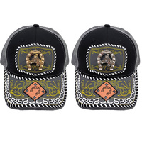 Gorra Trucker Unisex con Logo 3D de Metal Estilo Western, de Moda, Casual, de Algodón, Mezclilla, Lona, Malla, para Pesca, Playa y Actividades al Aire Libre