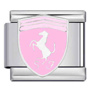 Charm in Acciaio Inox 9mm con Logo di Club Calcistici e Auto Italiane, Vendita Calda, per Creazione di Braccialetti - Product Image 3