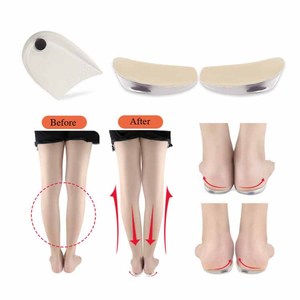 Almohadillas ortopédicas para corrección de talón para hombres y mujeres, plantillas magnéticas de gel de silicona para las <span class=keywords><strong>piernas</strong></span> O/X, buena calidad, nuevo - Product Image 1