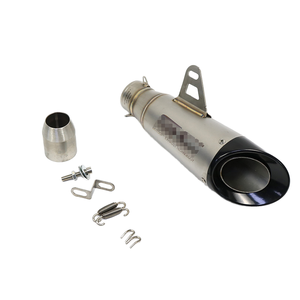 Tubo de Escape para Motocicleta de 51 mm, Silenciador SC, Z250 Z300 Z400 ZX10 MT0709 R25 R3 <span class=keywords><strong>R6</strong></span> para <span class=keywords><strong>Kawasaki</strong></span> Ninja Honda Yamaha / 3 Capas - Product Image 1