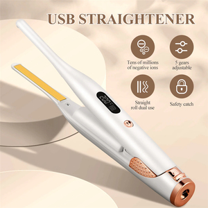 Piastra per Capelli <span class=keywords><strong>Professionale</strong></span> LIDOW, Mini Ferro Arricciacapelli Portatile Ricaricabile, Stiracapelli per <span class=keywords><strong>Barba</strong></span> e Capelli - Product Image 4